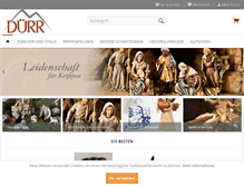 Tablet Screenshot of duerr-krippen.de